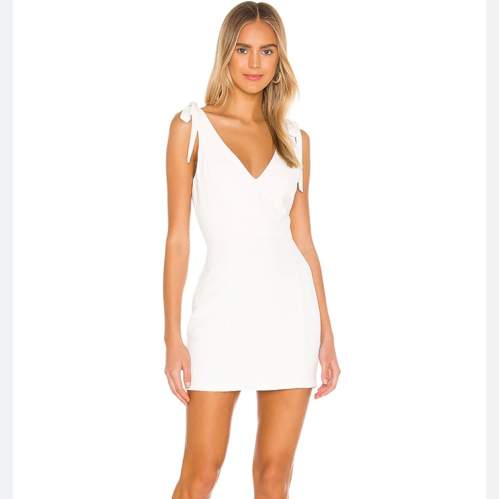Amanda Uprichard White Bow Dress